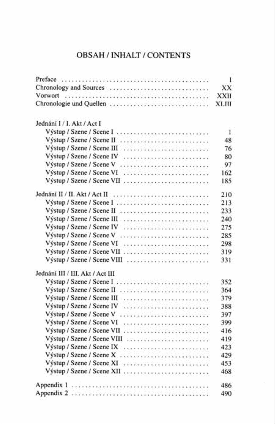 Jenufa (Brno Version 1908) Study School and Community scores gallery preview page 2