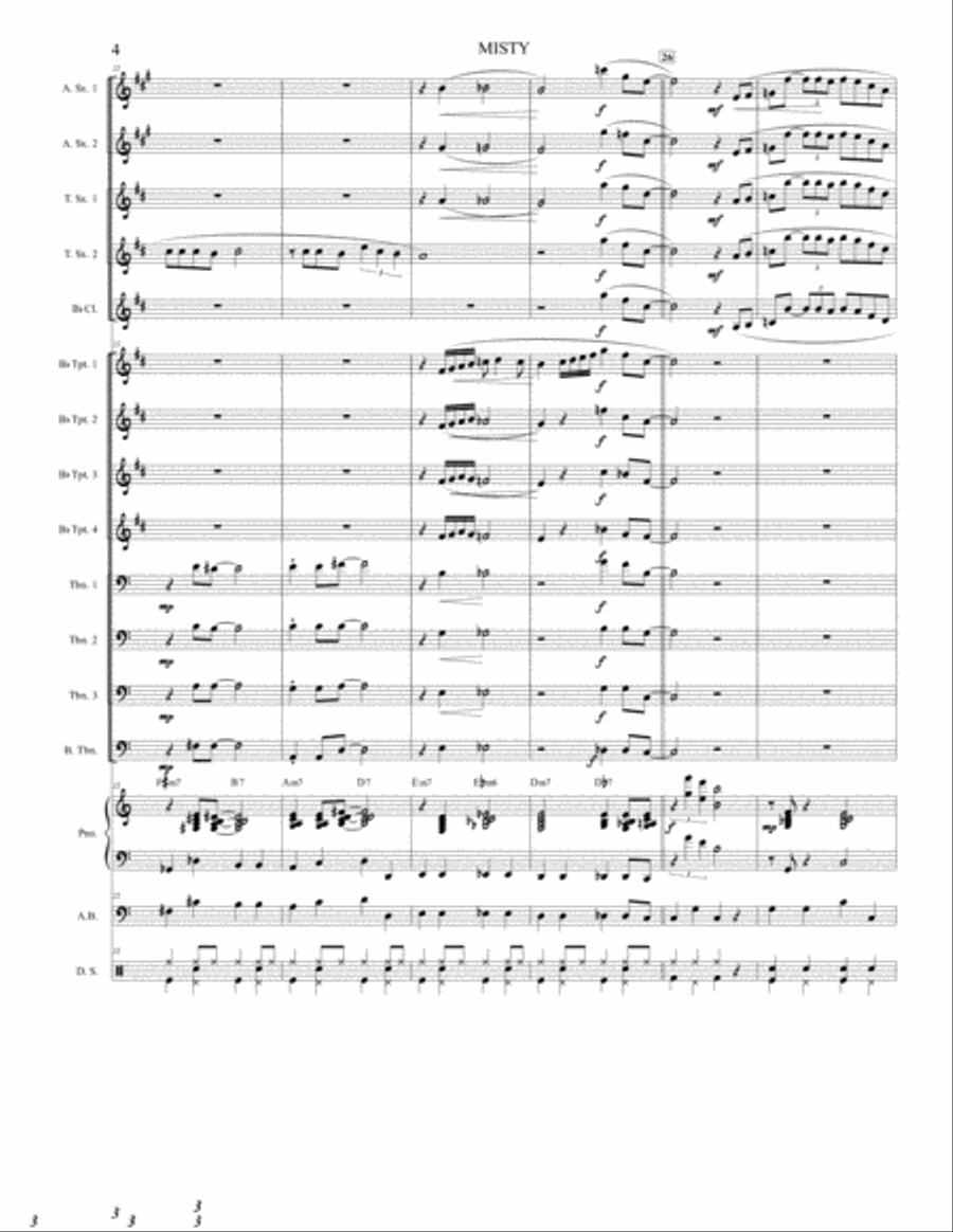 Misty Jazz Ensemble scores gallery preview page 4