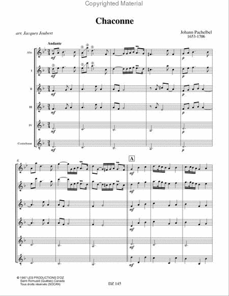 Chaconne Guitar Ensemble scores gallery preview page 2