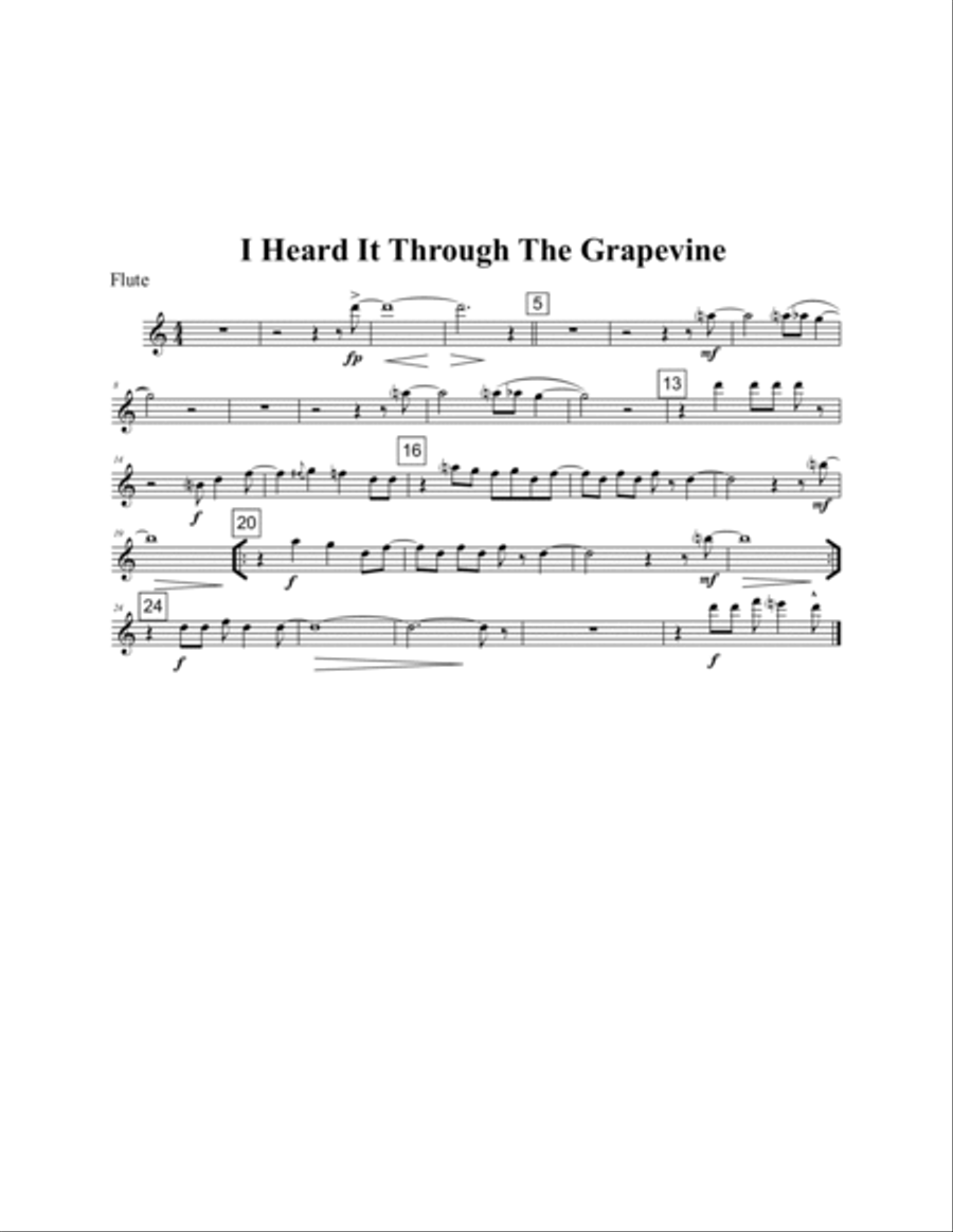 I Heard It Through The Grapevine Jazz Ensemble scores gallery preview page 5