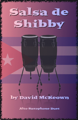Book cover for Salsa de Shibby, for Alto Saxophone Duet