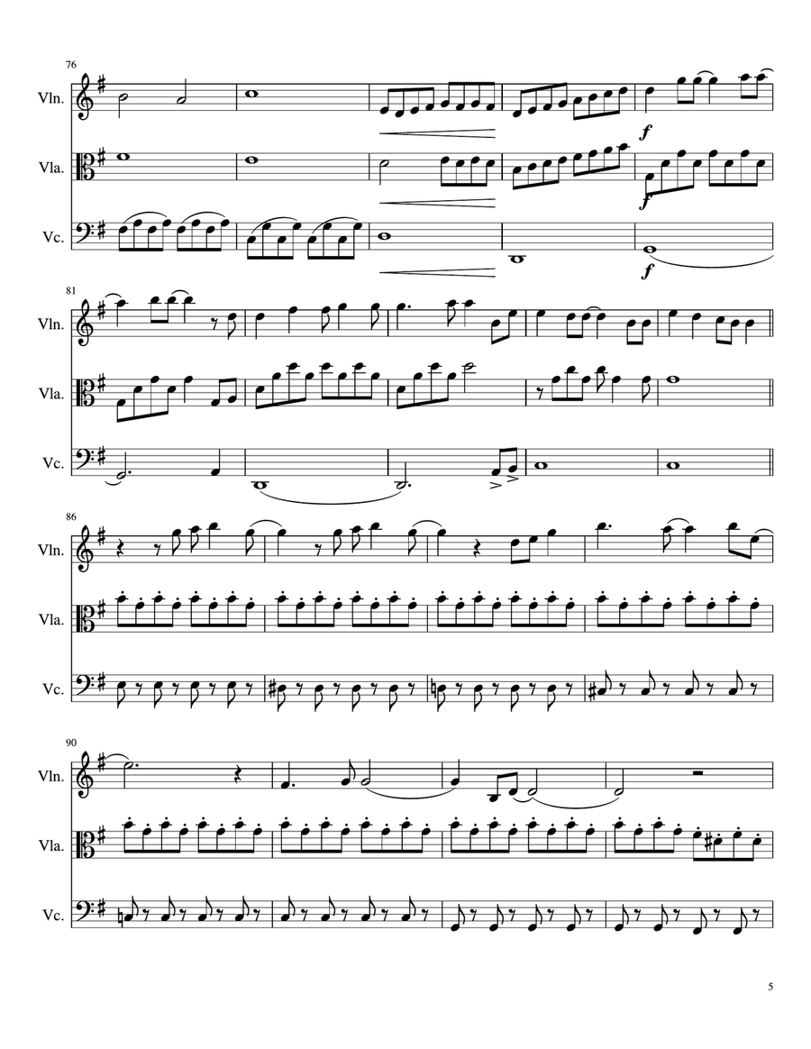 A Million Dreams A Million Dreams String Trio scores gallery preview page 5
