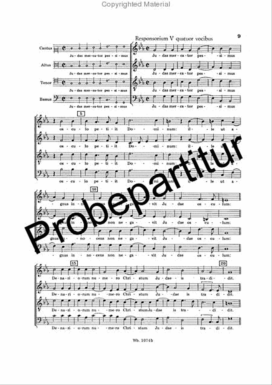 Responsories for Maundy Thursday A Cappella scores gallery preview page 4