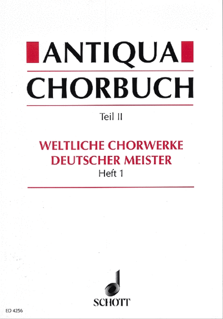 Antiqua Chorbuch Secular Vol 1