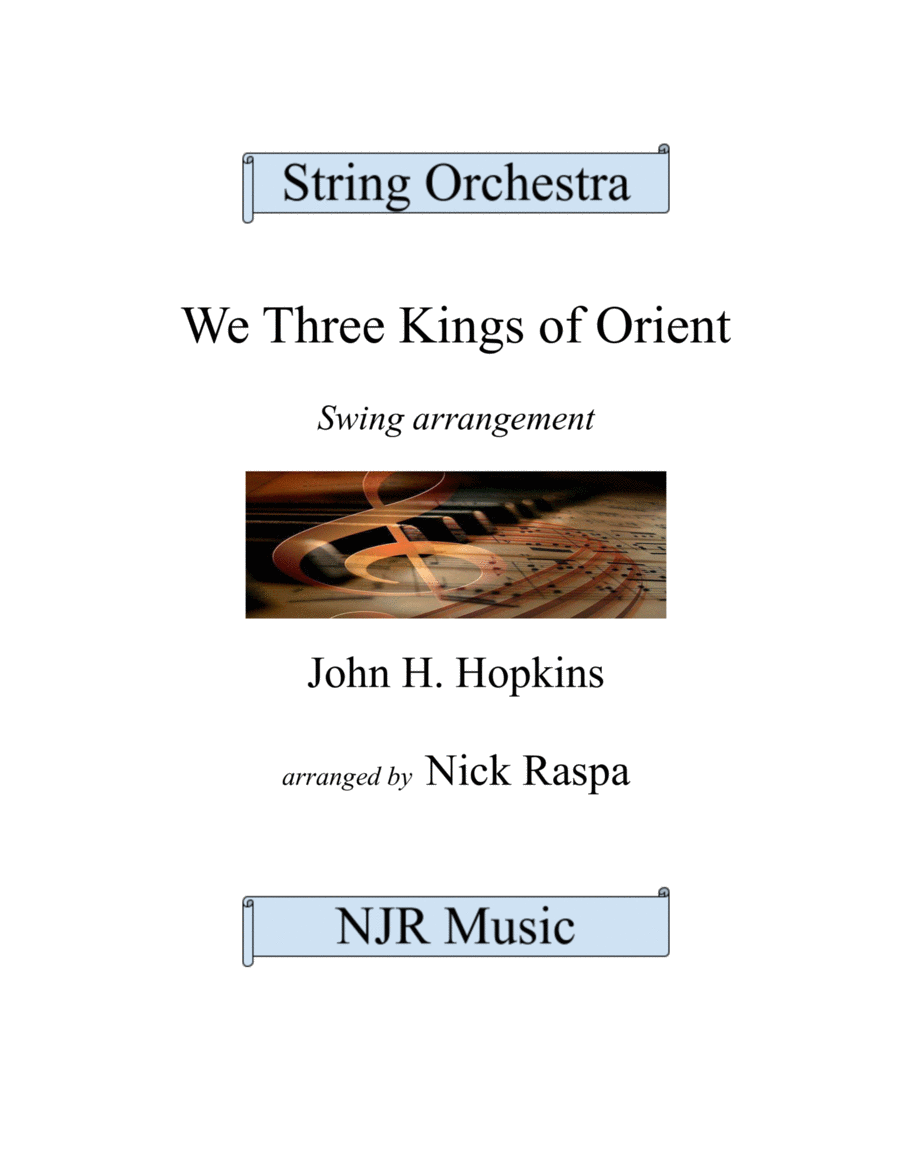 We Three Kings of Orient (string orchestra - swing) - Complete set image number null
