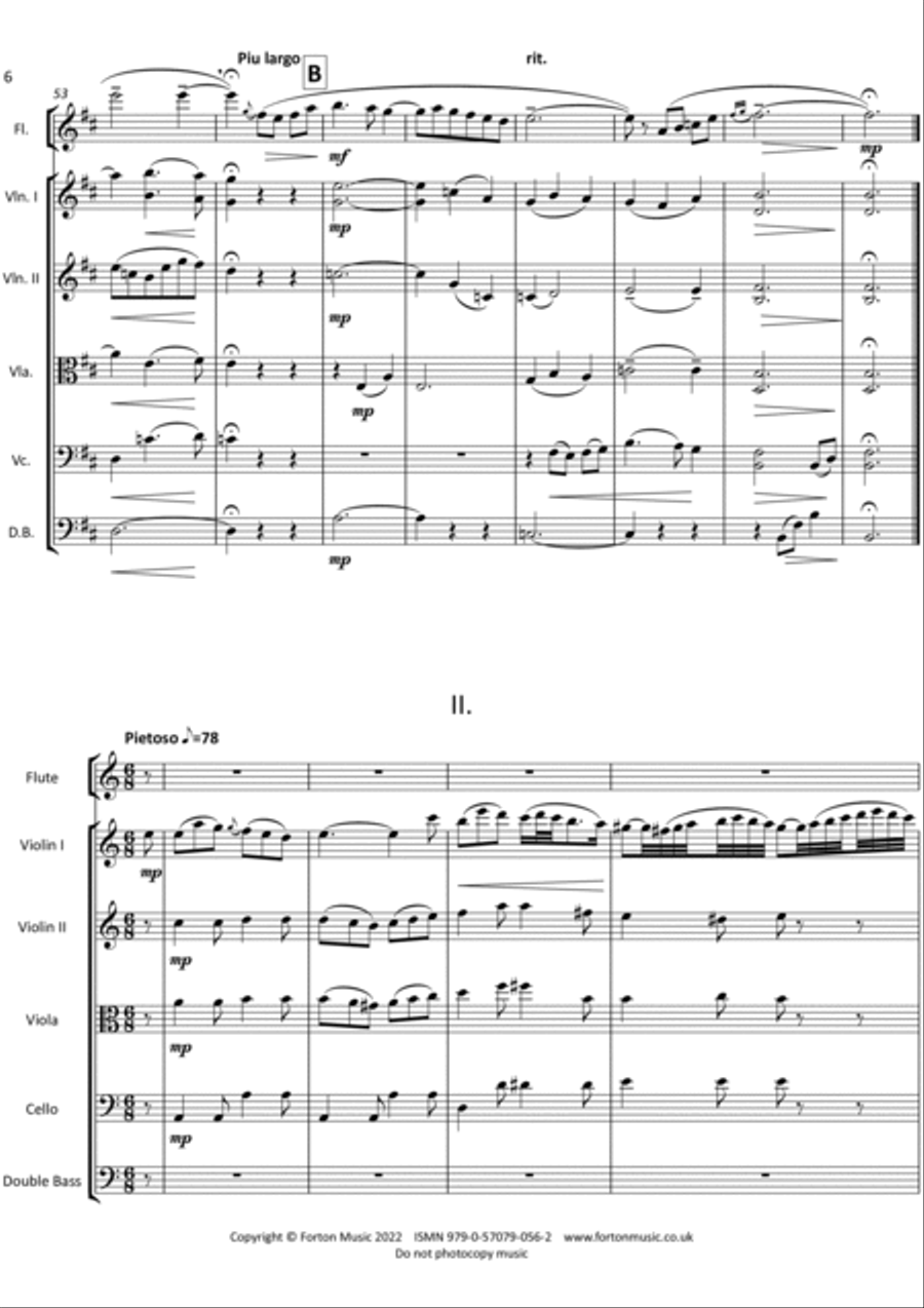 Concertino Siciliano Flute scores gallery preview page 6