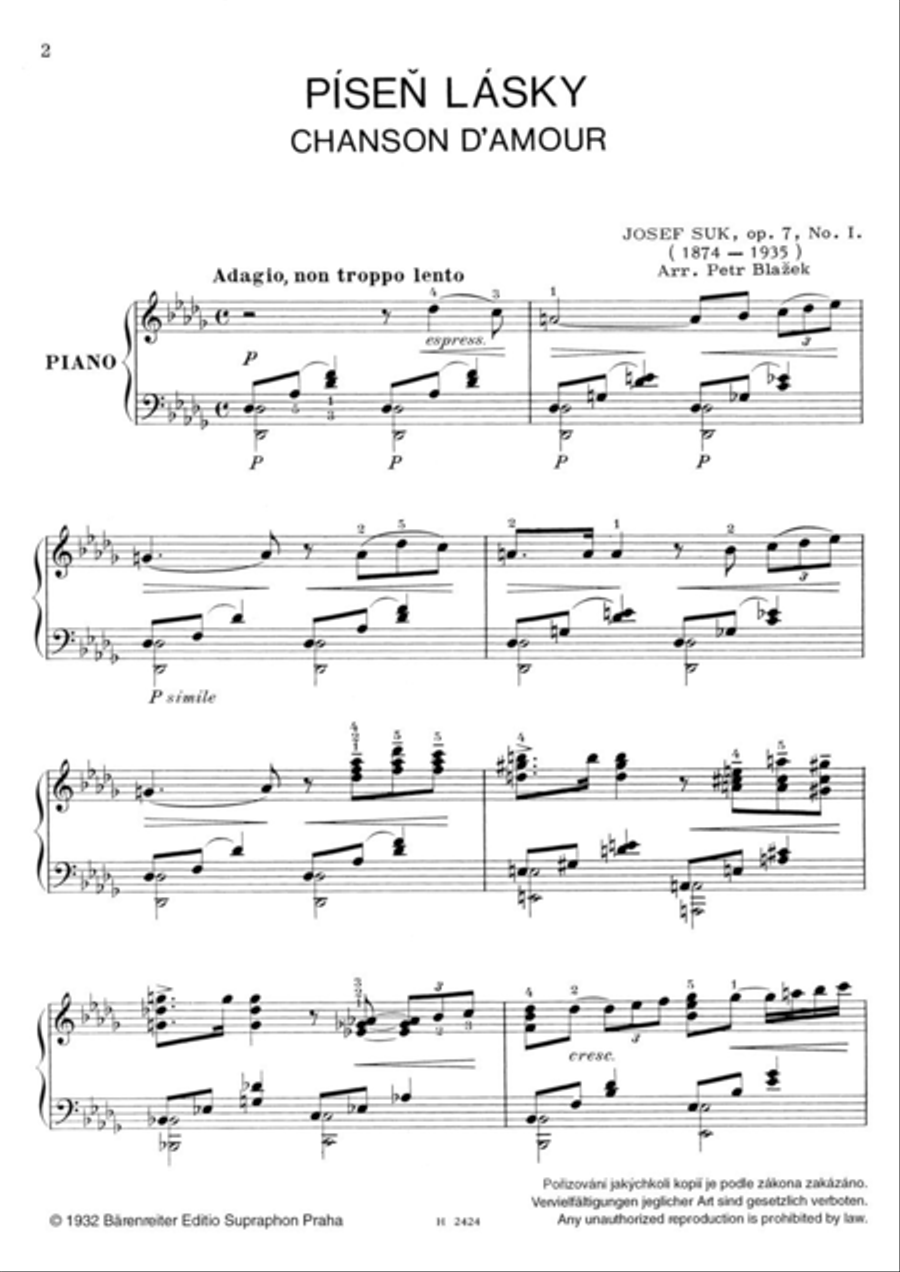 Liebeslied no. 1, op. 7 Liebeslied no. 1, op. 7 Piano Solo scores gallery preview page 2