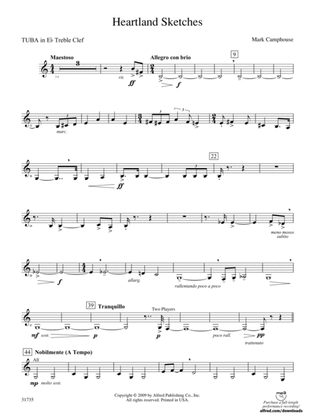 Heartland Sketches: (wp) E-flat Tuba T.C.