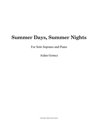 Book cover for Summer Days, Summer Nights