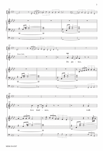Micah Blues (Choral Score) image number null