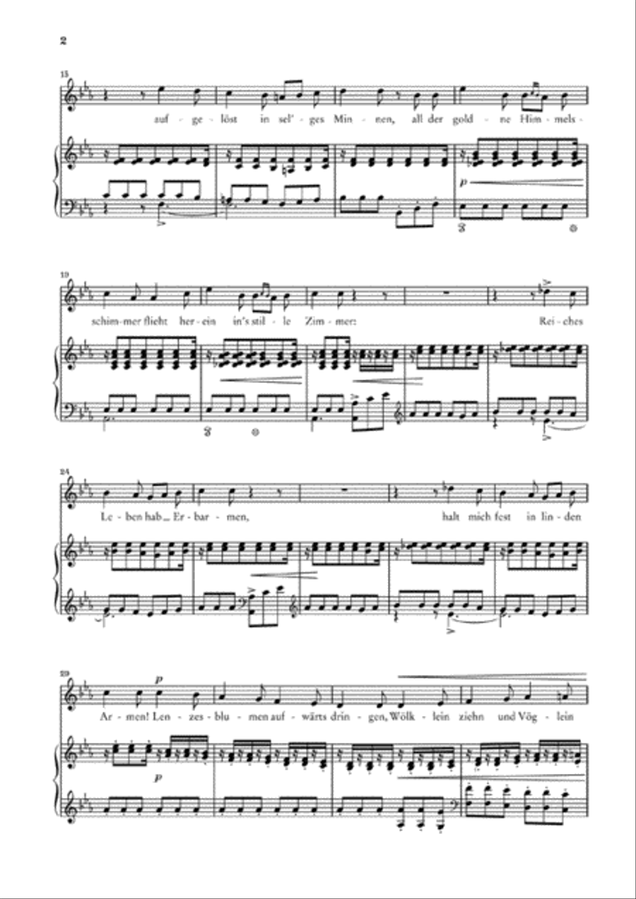 12 Poems Op. 35, Set of Songs on Texts by Kerner High Voice scores gallery preview page 3