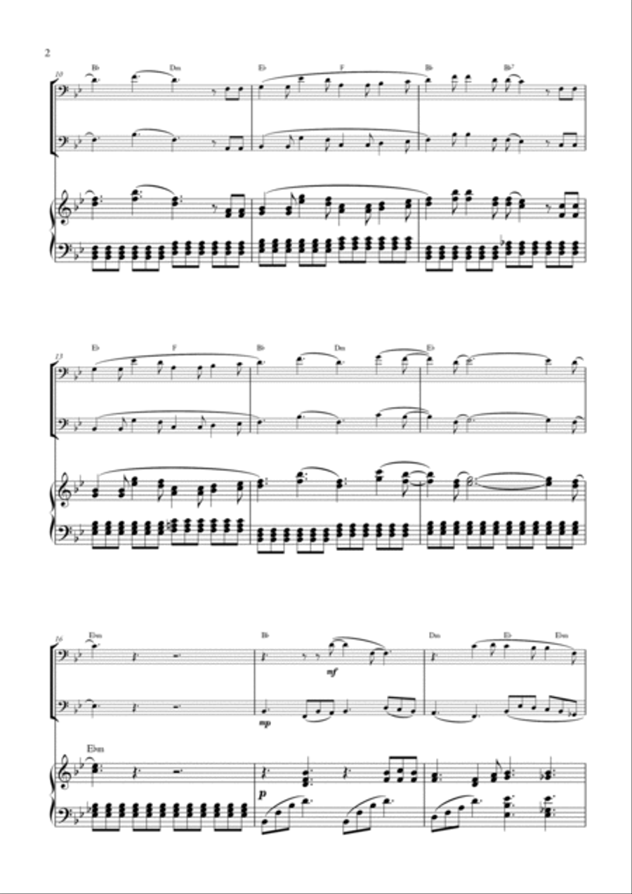 Until I Found You Until I Found You Trombone Duet scores gallery preview page 2