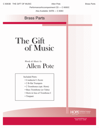 Gift of Music, The- Brass Parts: Conductor's Score: 2 B-flat Trumpets, 3 Tromb-D