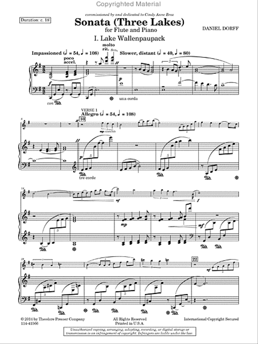 Sonata (Three Lakes) Sonata (Three Lakes) Chamber Music scores gallery preview page 2