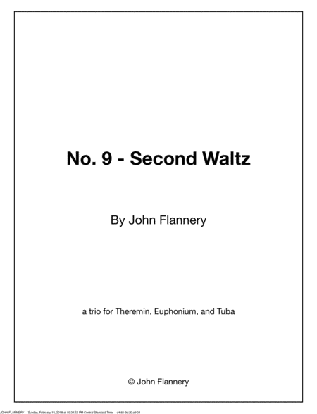No. 9 - Second Waltz image number null