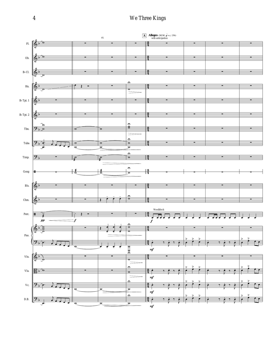 We Three Kings We Three Kings Full Orchestra scores gallery preview page 4