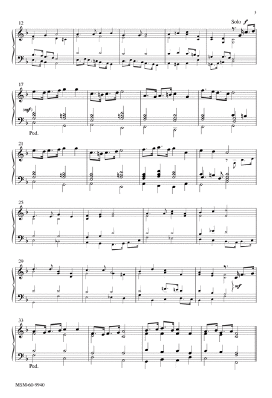 Come, Ye Thankful People, Come 4-Part scores gallery preview page 3