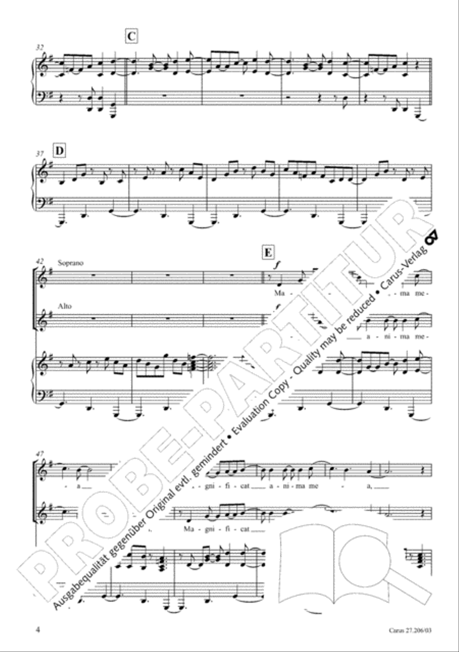 Magnificat 4-Part scores gallery preview page 5