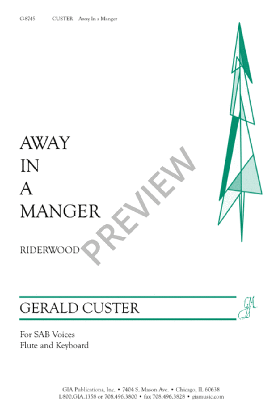 Away in a Manger Away in a Manger 3-Part scores gallery preview page 2