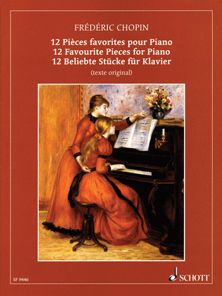 Book cover for Chopin - 12 Favorite Pieces for Piano