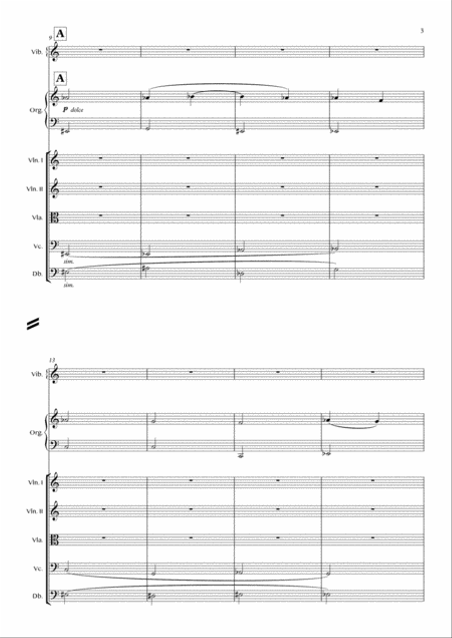Strengur, filabein og malmur String Orchestra scores gallery preview page 3