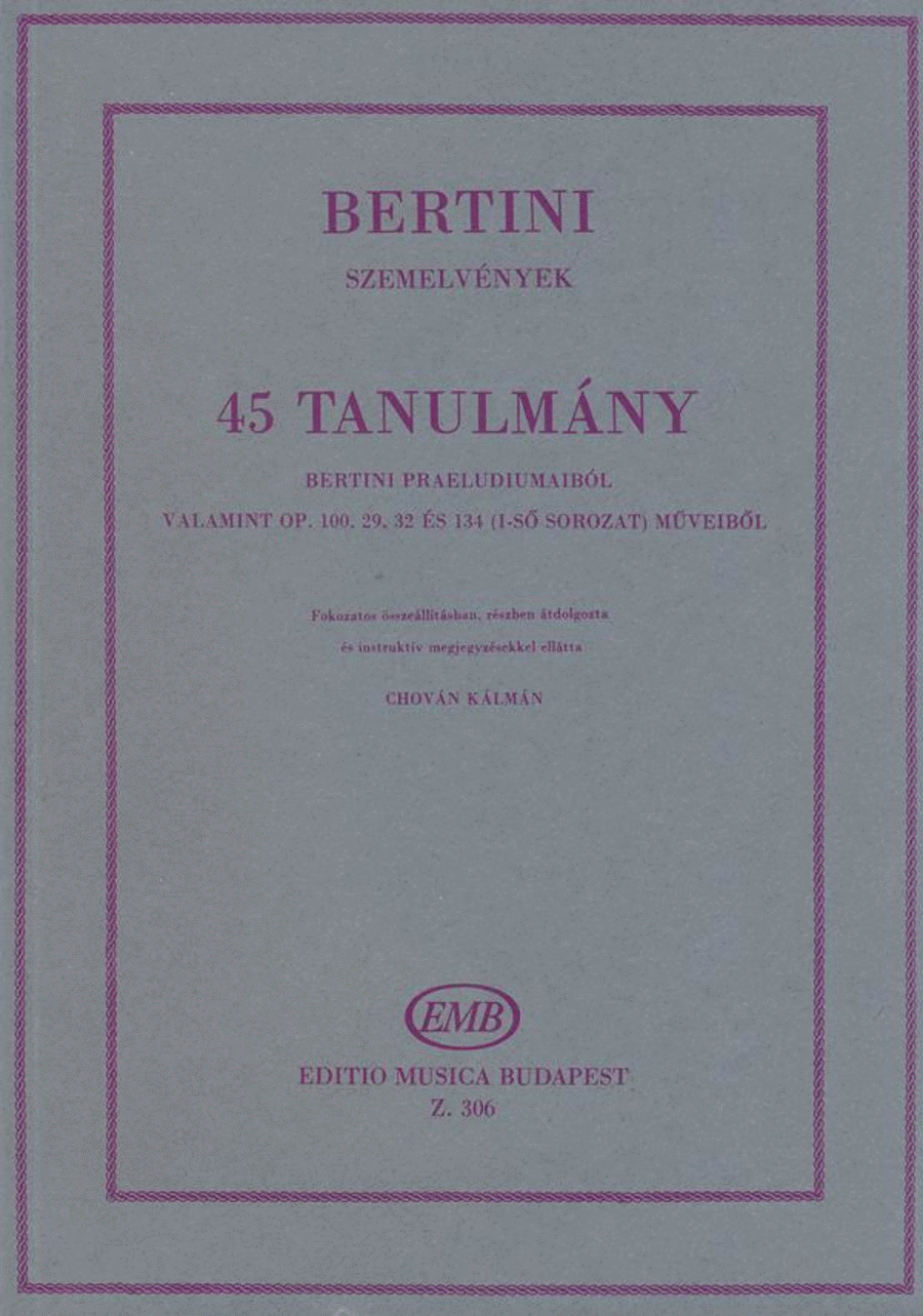 45 Etüden Piano Solo scores gallery preview page 1