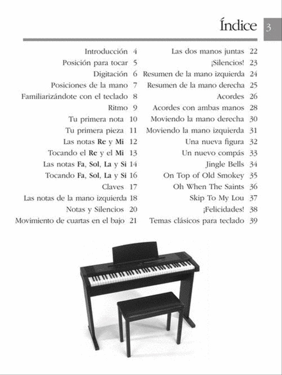 Empieza A Tocar Teclado Empieza A Tocar Teclado Piano Solo scores gallery preview page 3