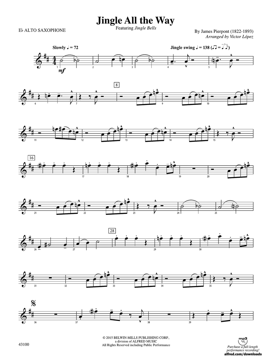 Jingle All the Way: E-flat Alto Saxophone