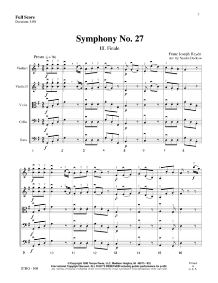 Symphony No. 27