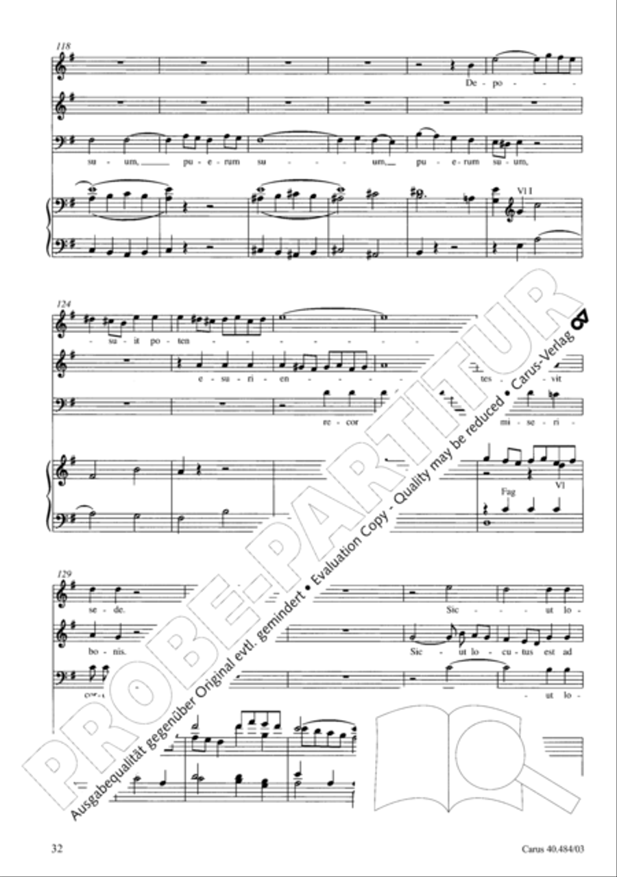 Magnificat in D ATB scores gallery preview page 33