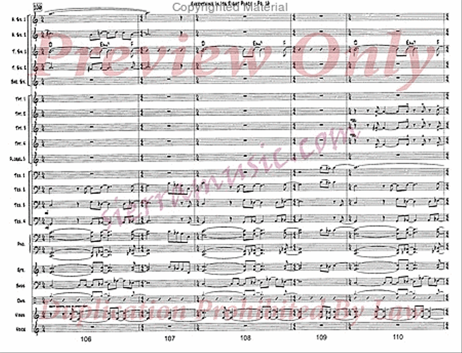 Everything In Its Right Place Jazz Ensemble scores gallery preview page 17