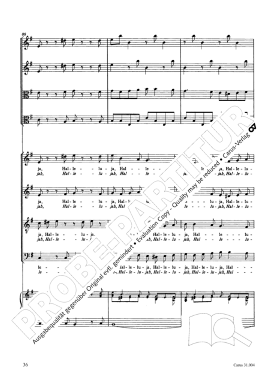 Christ lay in death's cold prison (Christ lag in Todesbanden) 4-Part scores gallery preview page 37