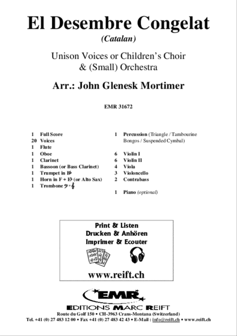 El Desembre Congelat El Desembre Congelat Unison Choir scores gallery preview page 2