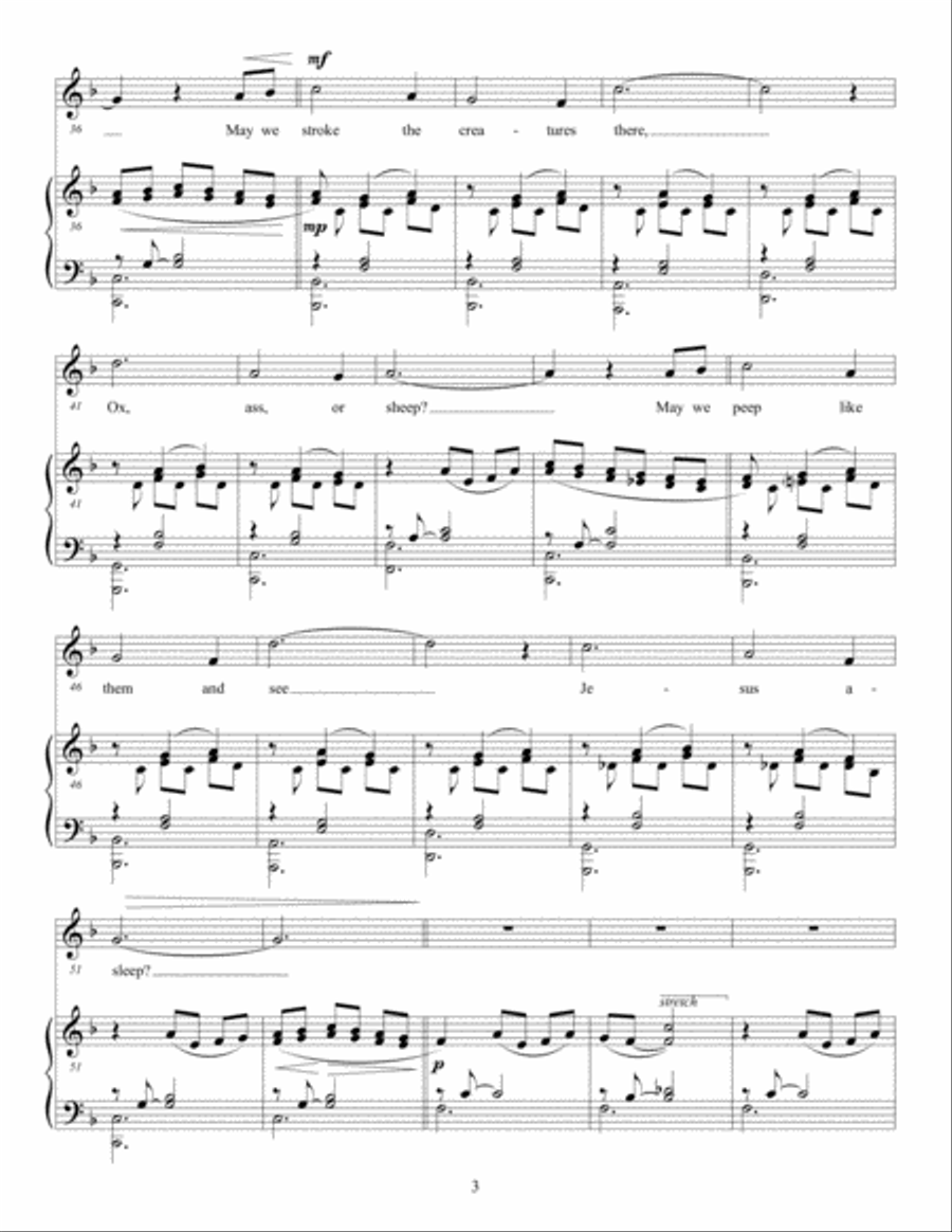 How Far Is It to Bethlehem? - solo version Voice scores gallery preview page 4