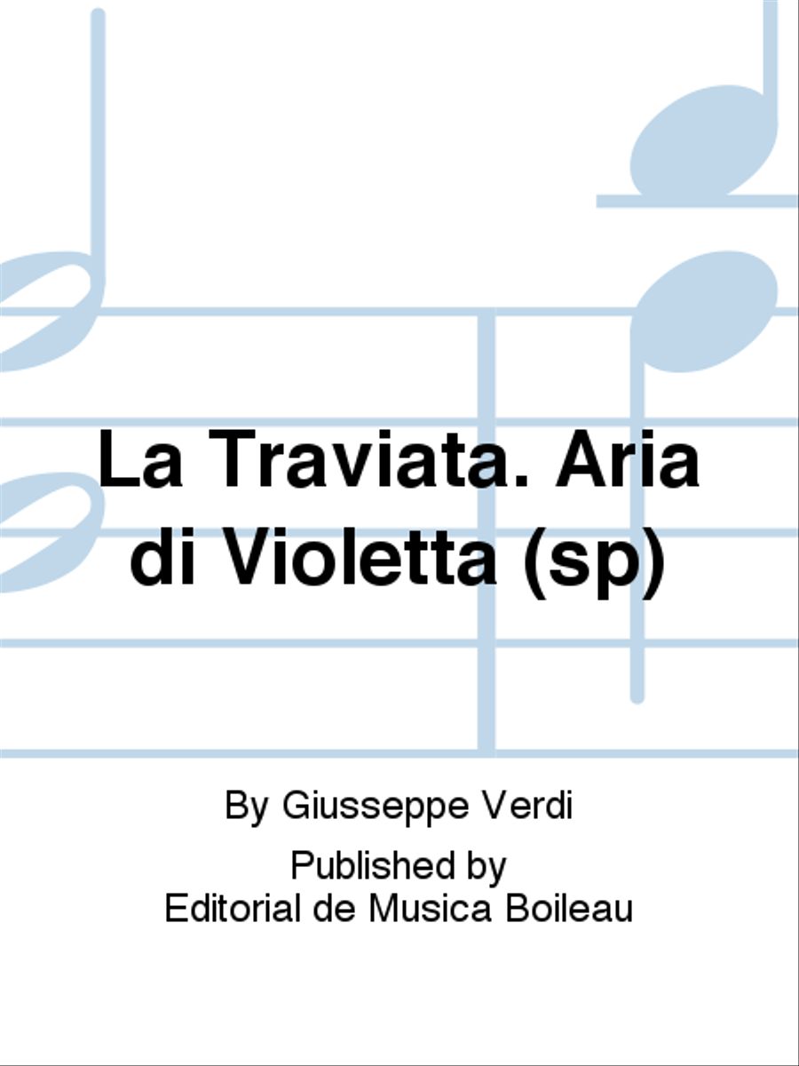 La Traviata. Aria di Violetta (sp) Voice Solo scores gallery preview page 1