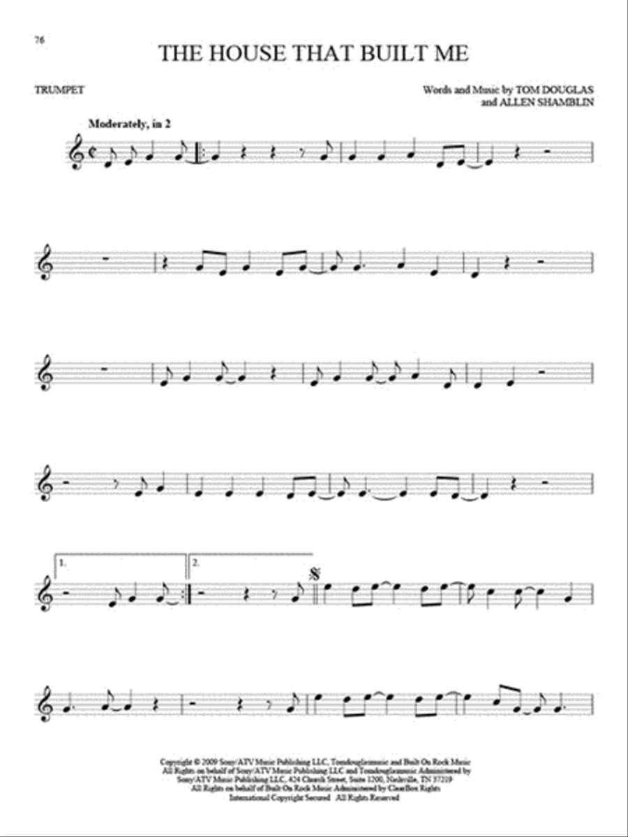 101 Hit Songs 101 Hit Songs Trumpet Solo scores gallery preview page 4