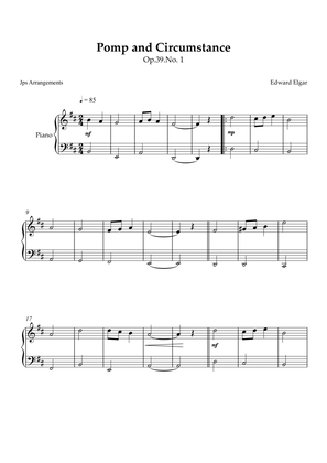 Pomp and Circumstance no. 1 for piano in D major