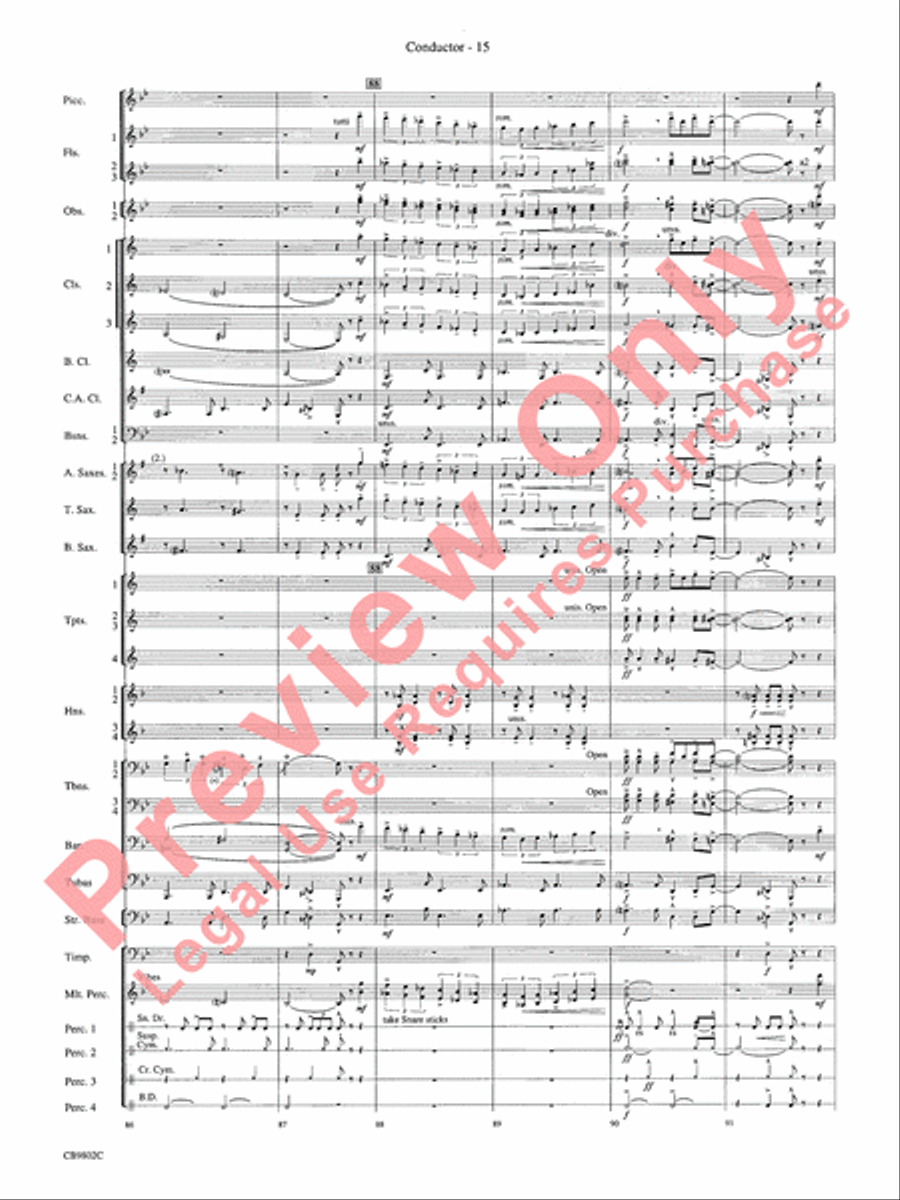 Porgy and Bess Concert Band scores gallery preview page 17