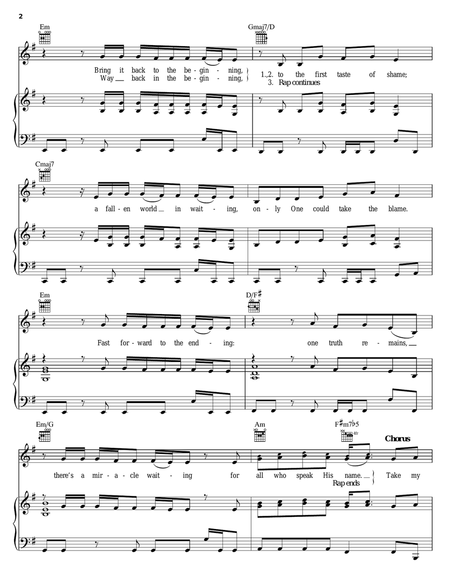 Different Kind Of Free Different Kind Of Free Piano, Vocal, Guitar scores gallery preview page 2
