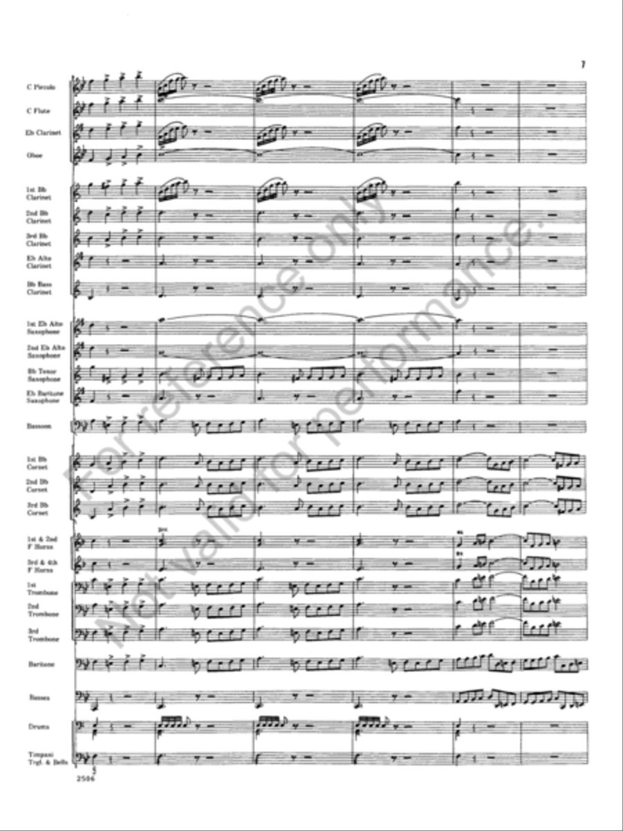 Armida Concert Band scores gallery preview page 7