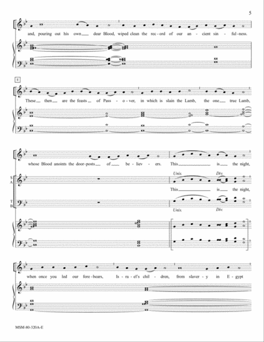 The Easter Proclamation: Exsultet Choir scores gallery preview page 6