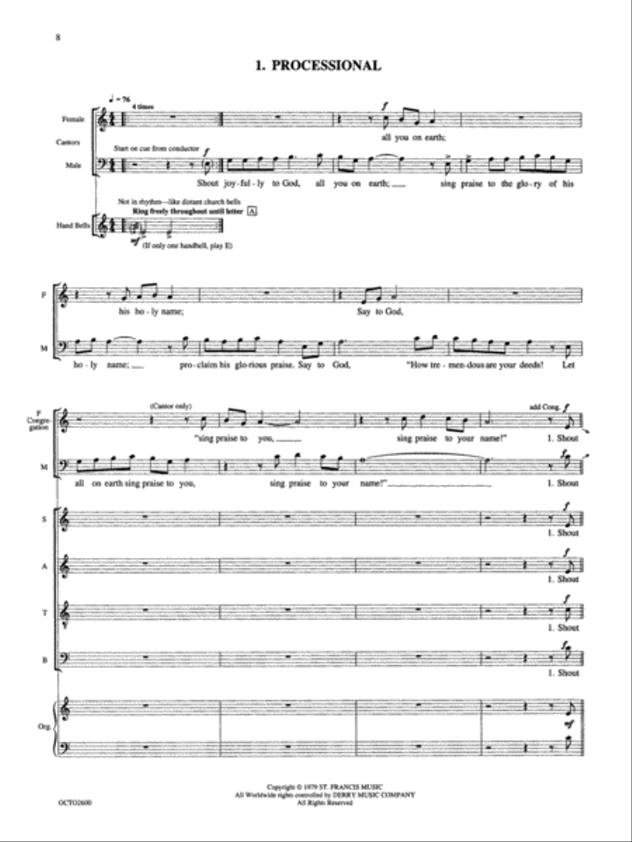 To Hope! (A Celebration) (A Mass in the Revised Roman Ritual) 4-Part scores gallery preview page 3