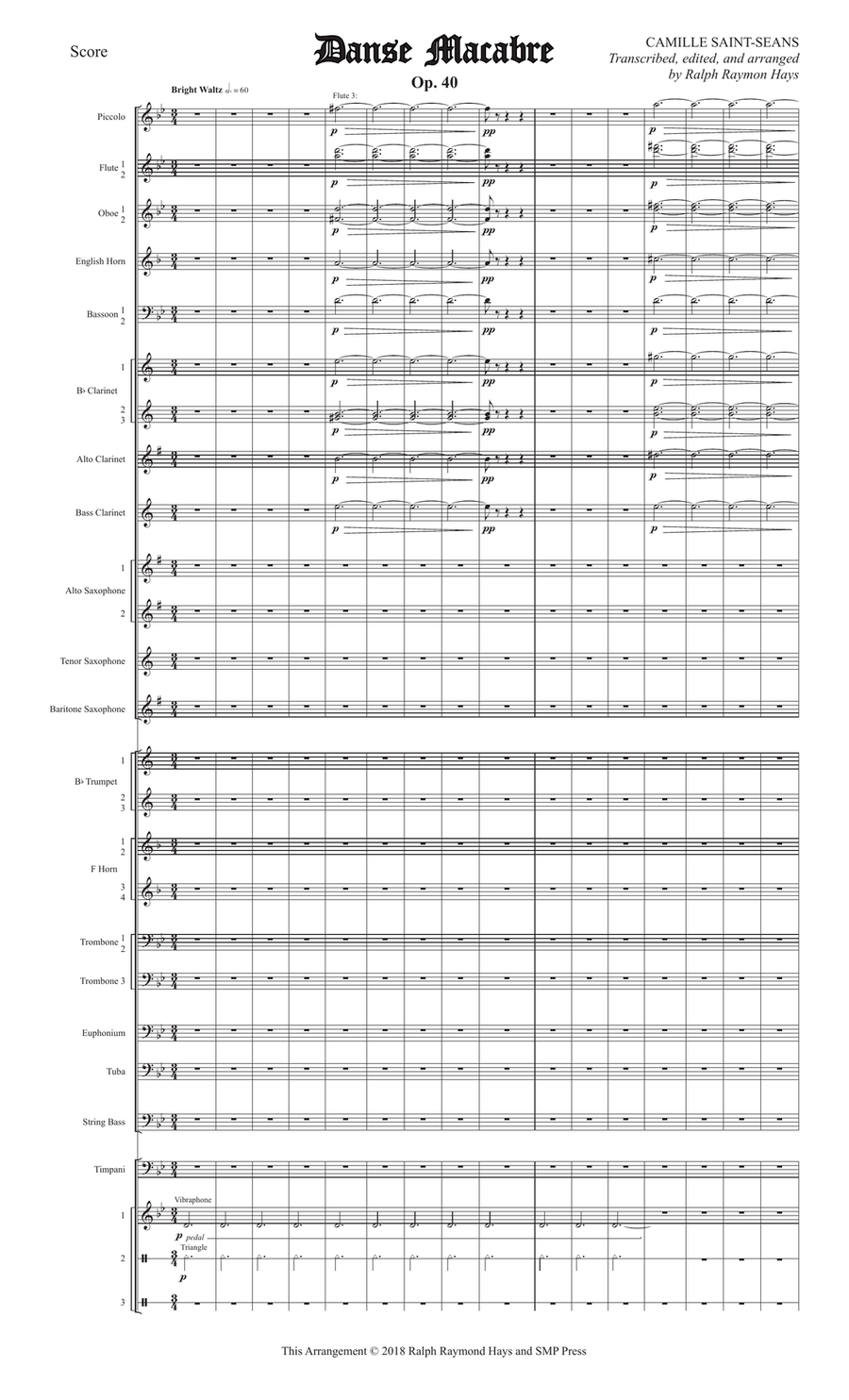 Danse Macabre (Wind Orchestra/Concert Band) Concert Band scores gallery preview page 2