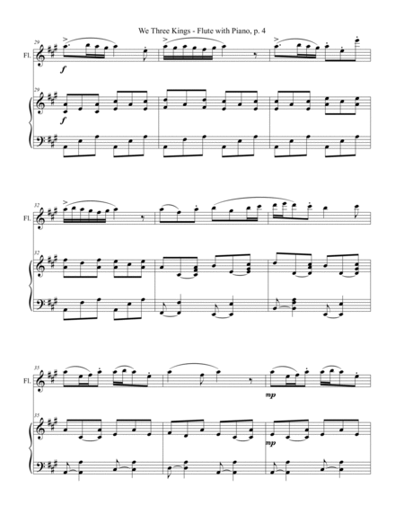 3 CHRISTMAS CLASSICS for FLUTE & PIANO (Includes Score/Parts) image number null