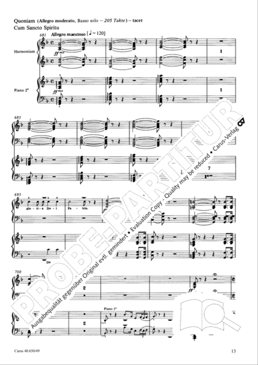 Petite Messe solennelle 4-Part scores gallery preview page 14