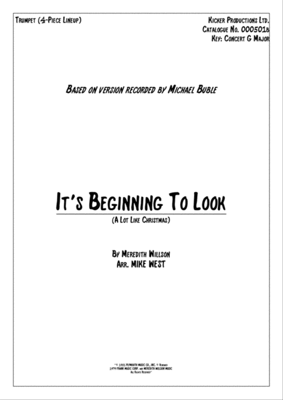 Book cover for It's Beginning To Look Like Christmas
