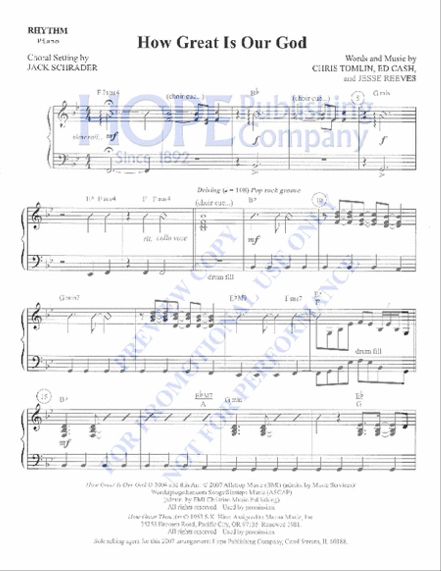 How Great Is Our God How Great Is Our God Choir scores gallery preview page 2