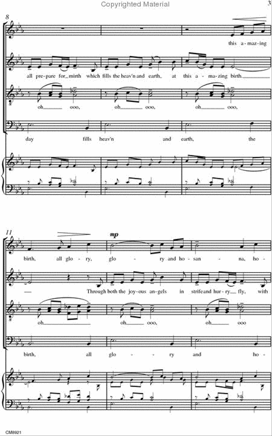 An Irish Carol SATTB scores gallery preview page 3