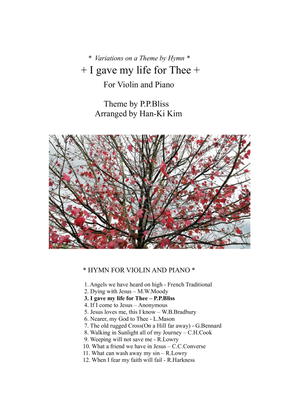 Book cover for I gave my life for Thee (For Violin and Piano)
