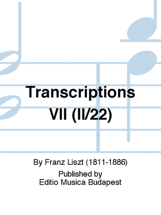 Book cover for Transcriptions VII (II/22)